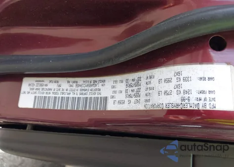 2000 Jeep Grand Cherokee Laredo из США, поврежденный, VIN 1J4GW48S0YC134456